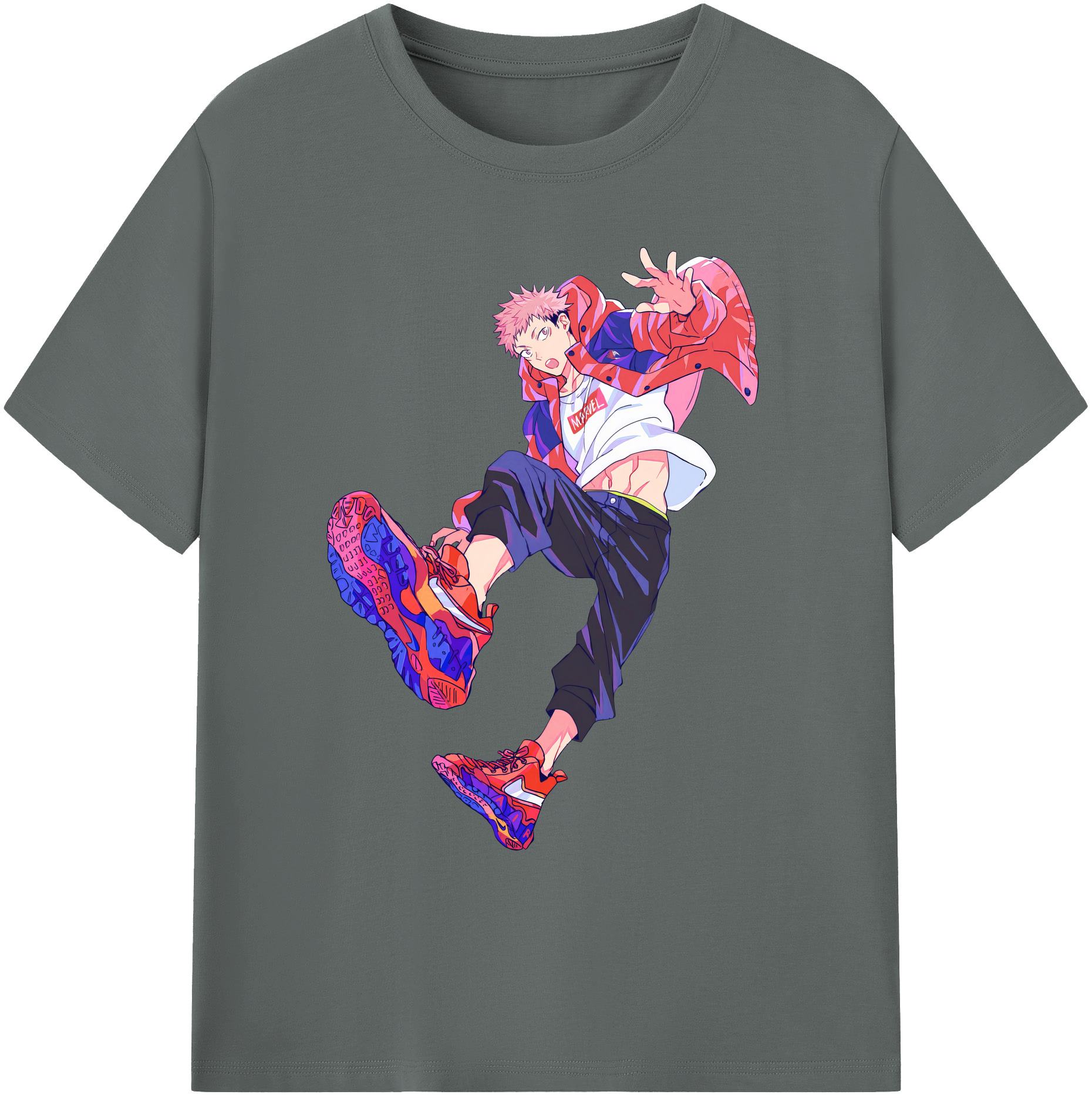 （画像用） 呪術廻戦 Jujutsu Kaisen 綿100％ メンズ半袖Tシャツ｜肌触りやわらか＆通気性